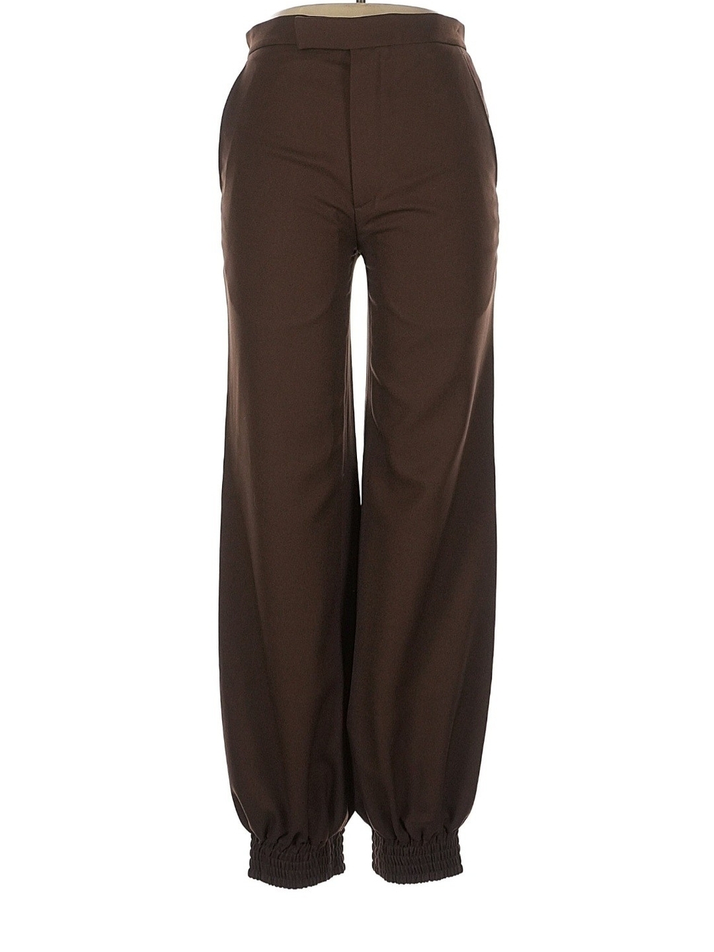Women's Brown Wide-Leg Jogger Pants